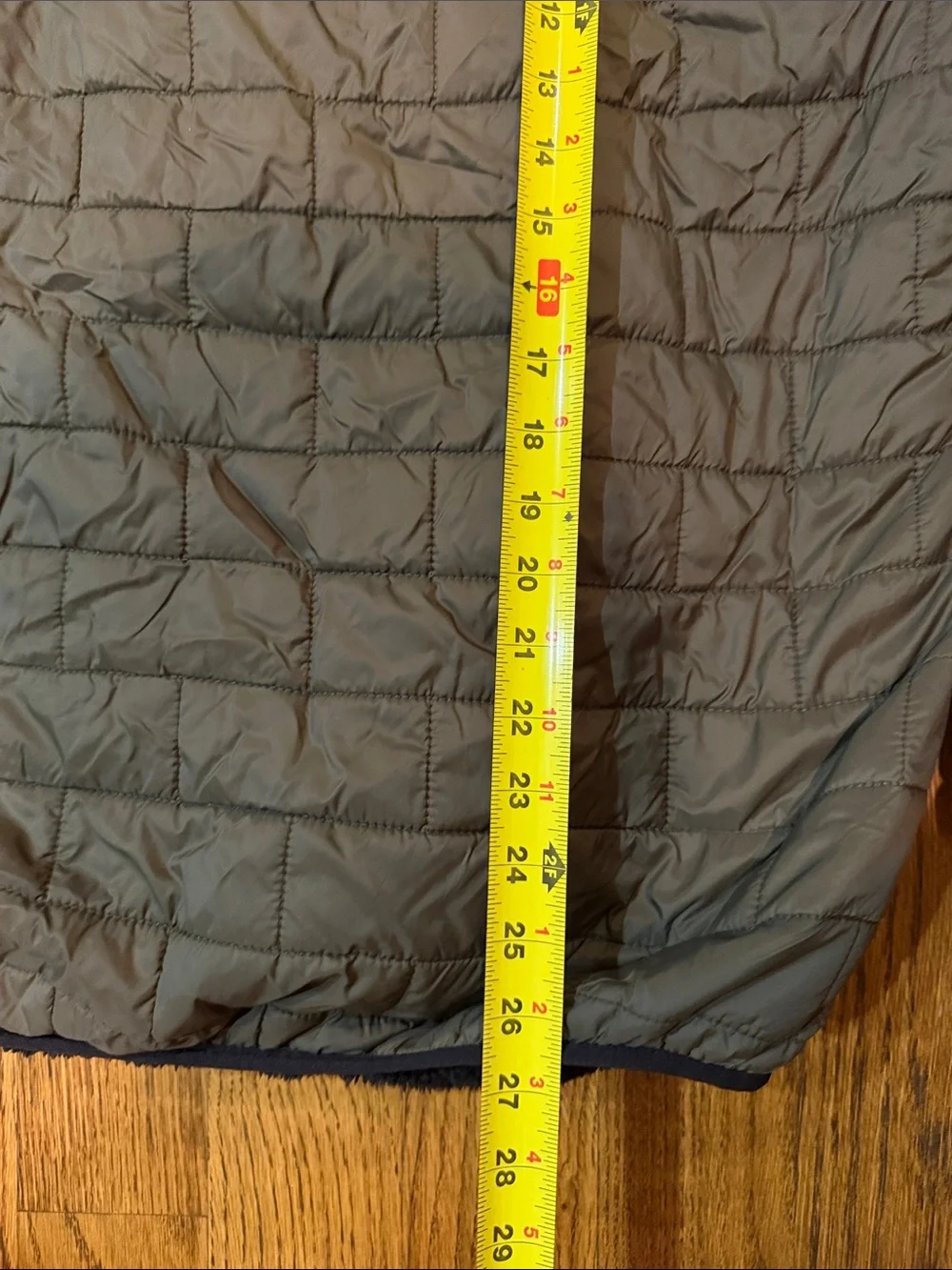 Free Country Olive Quilted Hooded Jacket with Black Lining
